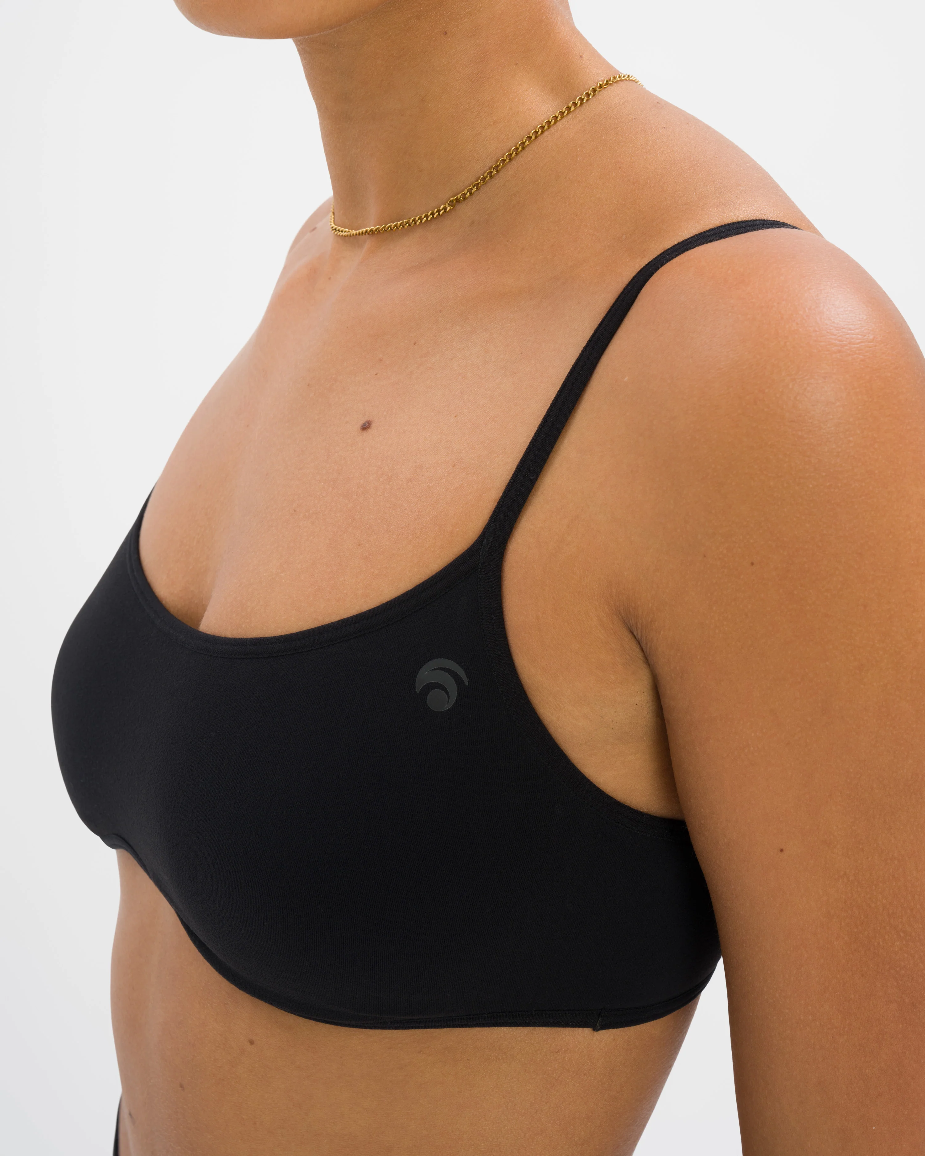 Cloudy Thong Set - Black - Image 7